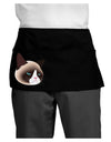 Cute Disgruntled Siamese Cat Dark Adult Mini Waist Apron, Server Apron-Mini Waist Apron-TooLoud-Black-One-Size-Davson Sales