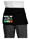 Kiss Me I'm Pretending to Be Irish Dark Adult Mini Waist Apron, Server Apron by TooLoud-Mini Waist Apron-TooLoud-Black-One-Size-Davson Sales