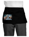 Two Bighorn Rams Dark Adult Mini Waist Apron, Server Apron-Mini Waist Apron-TooLoud-Black-One-Size-Davson Sales