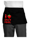 I Heart Spicy Food Dark Adult Mini Waist Apron, Server Apron-Mini Waist Apron-TooLoud-Black-One-Size-Davson Sales