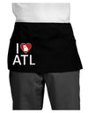 I Heart Atlanta Dark Adult Mini Waist Apron, Server Apron-Mini Waist Apron-TooLoud-Black-One-Size-Davson Sales