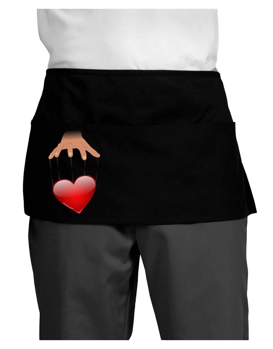 Heart on Puppet Strings Dark Adult Mini Waist Apron, Server Apron-Mini Waist Apron-TooLoud-Black-One-Size-Davson Sales