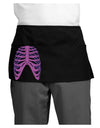 Human Purple Skeleton Bones Ribcage Dark Adult Mini Waist Apron, Server Apron-Mini Waist Apron-TooLoud-Black-One-Size-Davson Sales