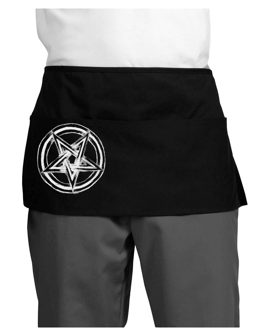 Inverted Pentagram Death Metal Star Dark Adult Mini Waist Apron, Server Apron-Mini Waist Apron-TooLoud-Black-One-Size-Davson Sales