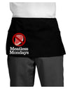 Meatless Mondays Dark Adult Mini Waist Apron, Server Apron by TooLoud-Mini Waist Apron-TooLoud-Black-One-Size-Davson Sales