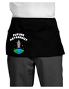 Future Astronaut Color Dark Adult Mini Waist Apron, Server Apron-Mini Waist Apron-TooLoud-Black-One-Size-Davson Sales