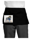 Lion Watercolor B Dark Adult Mini Waist Apron, Server Apron-Mini Waist Apron-TooLoud-Black-One-Size-Davson Sales