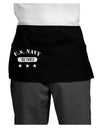 Retired Navy Dark Adult Mini Waist Apron, Server Apron-Mini Waist Apron-TooLoud-Black-One-Size-Davson Sales