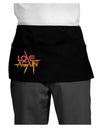 Love Again Typography Dark Adult Mini Waist Apron, Server Apron-Mini Waist Apron-TooLoud-Black-One-Size-Davson Sales