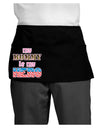 My Mommy is My Hero - Armed Forces - Pink Dark Adult Mini Waist Apron, Server Apron by TooLoud-Mini Waist Apron-TooLoud-Black-One-Size-Davson Sales