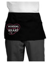 Nursing Is A Work Of Heart Dark Adult Mini Waist Apron, Server Apron-Mini Waist Apron-TooLoud-Black-One-Size-Davson Sales