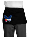 Grunge Colorado Butterfly Flag Dark Dark Adult Mini Waist Apron-Aprons - Waist-TooLoud-Black-One-Size-Davson Sales