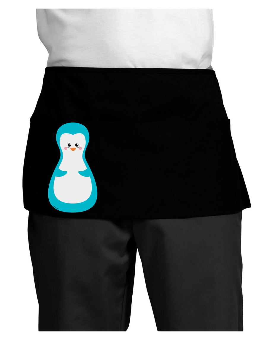 Cute Penguin Matryoshka Nesting Doll - Christmas Dark Adult Mini Waist Apron, Server Apron-Mini Waist Apron-TooLoud-Black-One-Size-Davson Sales