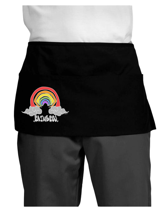 TooLoud RAINBROS Dark Dark Adult Mini Waist Apron-Aprons - Waist-TooLoud-Black-One-Size-Davson Sales
