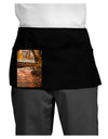 Mt Shavano Colorado Text Dark Adult Mini Waist Apron, Server Apron-Mini Waist Apron-TooLoud-Black-One-Size-Davson Sales