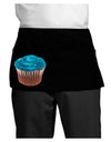 Giant Bright Turquoise Cupcake Dark Adult Mini Waist Apron, Server Apron by TooLoud-Mini Waist Apron-TooLoud-Black-One-Size-Davson Sales