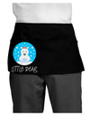 Matching Polar Bear Family - Little Bear Dark Adult Mini Waist Apron, Server Apron by TooLoud-Mini Waist Apron-TooLoud-Black-One-Size-Davson Sales