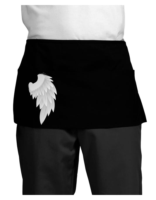Single Right Angel Wing Design - Couples Dark Adult Mini Waist Apron, Server Apron-Mini Waist Apron-TooLoud-Black-One-Size-Davson Sales