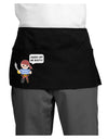 Hands Off Me Booty - Petey the Pirate Dark Adult Mini Waist Apron, Server Apron-Mini Waist Apron-TooLoud-Black-One-Size-Davson Sales