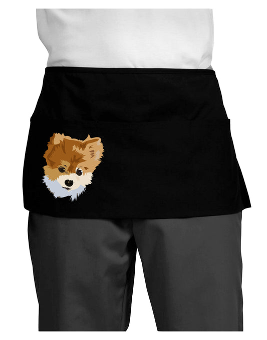 Custom Pet Art Dark Adult Mini Waist Apron by TooLoud-TooLoud-Black-One-Size-Davson Sales