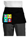 Clown Face Pop Art 2 Dark Adult Mini Waist Apron, Server Apron-Mini Waist Apron-TooLoud-Black-One-Size-Davson Sales