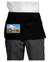 Abstract Sedona Dark Adult Mini Waist Apron, Server Apron-Mini Waist Apron-TooLoud-Black-One-Size-Davson Sales