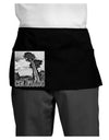 Colorado Landscape Text BW Dark Adult Mini Waist Apron, Server Apron-Mini Waist Apron-TooLoud-Black-One-Size-Davson Sales