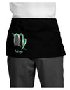 Virgo Symbol Dark Adult Mini Waist Apron, Server Apron-Mini Waist Apron-TooLoud-Black-One-Size-Davson Sales