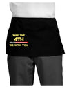 4th Be With You Beam Sword Dark Adult Mini Waist Apron, Server Apron-Mini Waist Apron-TooLoud-Black-One-Size-Davson Sales