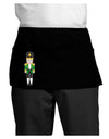 Nutcracker Design - Green Gold Black Dark Adult Mini Waist Apron, Server Apron-Mini Waist Apron-TooLoud-Black-One-Size-Davson Sales