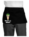 Thats A Wrap Cute Wrap Dark Adult Mini Waist Apron, Server Apron-Mini Waist Apron-TooLoud-Black-One-Size-Davson Sales