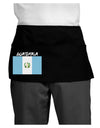 Guatamelan Flag Design Dark Adult Mini Waist Apron, Server Apron by TooLoud-Mini Waist Apron-TooLoud-Black-One-Size-Davson Sales