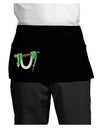 Anaconda Design Green Dark Adult Mini Waist Apron, Server Apron-Mini Waist Apron-TooLoud-Black-One-Size-Davson Sales