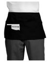 Oklahoma - United States Shape Dark Adult Mini Waist Apron, Server Apron by TooLoud-Mini Waist Apron-TooLoud-Black-One-Size-Davson Sales