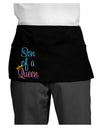 Son of a Queen - Matching Mom and Son Design Dark Adult Mini Waist Apron, Server Apron by TooLoud-Mini Waist Apron-TooLoud-Black-One-Size-Davson Sales