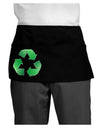 Recycle Green Dark Adult Mini Waist Apron, Server Apron by TooLoud-Mini Waist Apron-TooLoud-Black-One-Size-Davson Sales