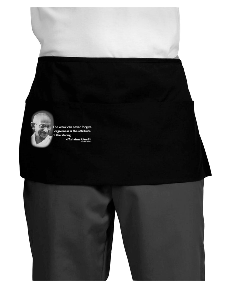 The Weak Can Never Forgive Dark Adult Mini Waist Apron, Server Apron-Mini Waist Apron-TooLoud-Black-One-Size-Davson Sales