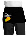 Taco Tuesday Design Dark Adult Mini Waist Apron, Server Apron by TooLoud-Mini Waist Apron-TooLoud-Black-One-Size-Davson Sales