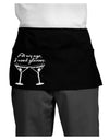 At My Age I Need Glasses - Martini Distressed Dark Adult Mini Waist Apron, Server Apron by TooLoud-Mini Waist Apron-TooLoud-Black-One-Size-Davson Sales