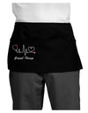 Stethoscope Heartbeat Text Dark Adult Mini Waist Apron, Server Apron-Mini Waist Apron-TooLoud-Black-One-Size-Davson Sales