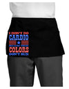 I Don't Do Cardio Because These Colors Don't Run Dark Adult Mini Waist Apron, Server Apron-Mini Waist Apron-TooLoud-Black-One-Size-Davson Sales