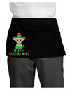 Happy Cinco de Mayo Cat Dark Adult Mini Waist Apron, Server Apron by TooLoud-Mini Waist Apron-TooLoud-Black-One-Size-Davson Sales