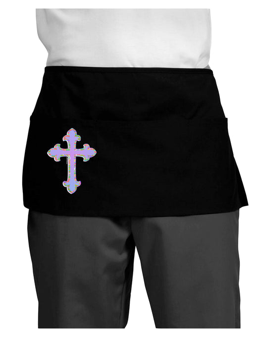 Easter Color Cross Dark Adult Mini Waist Apron, Server Apron-Mini Waist Apron-TooLoud-Black-One-Size-Davson Sales