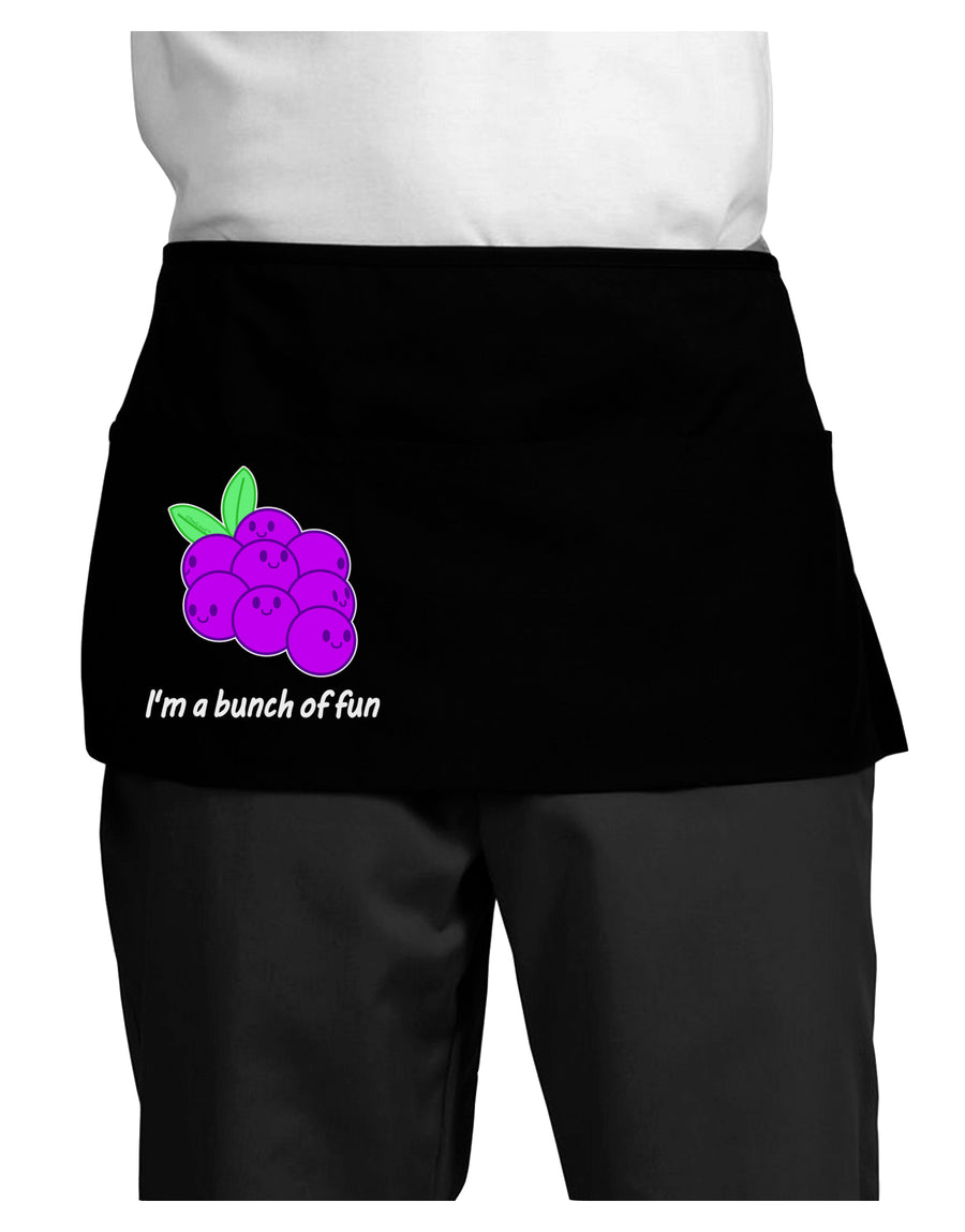 Grapes - I'm a Bunch of Fun Dark Adult Mini Waist Apron, Server Apron-Mini Waist Apron-TooLoud-Black-One-Size-Davson Sales