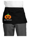 Pixel Pumpkin - Halloween Dark Adult Mini Waist Apron, Server Apron-Mini Waist Apron-TooLoud-Black-One-Size-Davson Sales