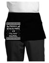 Merry Christmas Ya Filthy Animal Christmas Sweater Dark Adult Mini Waist Apron, Server Apron-Mini Waist Apron-TooLoud-Black-One-Size-Davson Sales