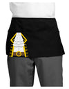 Pirate Captain Costume Gold Dark Adult Mini Waist Apron, Server Apron-Mini Waist Apron-TooLoud-Black-One-Size-Davson Sales