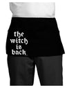 The Witch Is Back Dark Adult Mini Waist Apron, Server Apron by TooLoud-Mini Waist Apron-TooLoud-Black-One-Size-Davson Sales