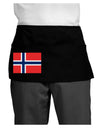 TooLoud Norwegian Flag Dark Dark Adult Mini Waist Apron-Aprons - Waist-TooLoud-Black-One-Size-Davson Sales