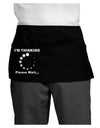 Thinking Please Wait Dark Adult Mini Waist Apron, Server Apron-Mini Waist Apron-TooLoud-Black-One-Size-Davson Sales